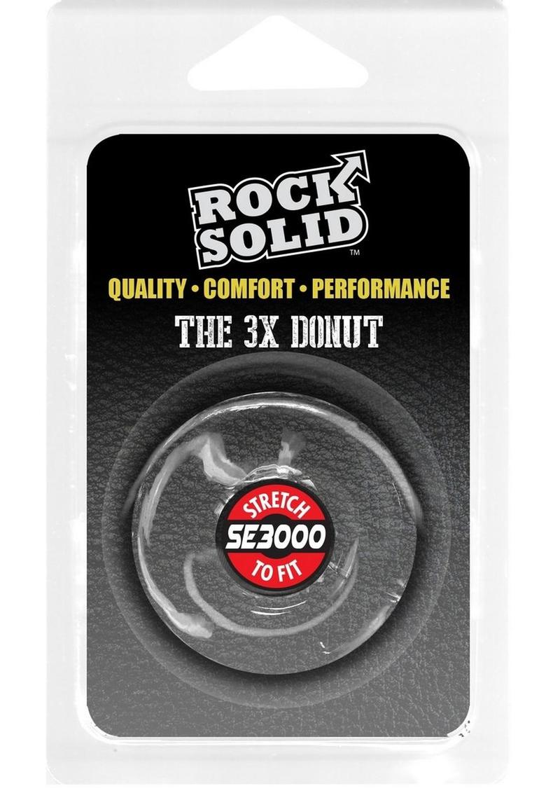 Rock Solid The 3X Donut Cock Ring - Clear
