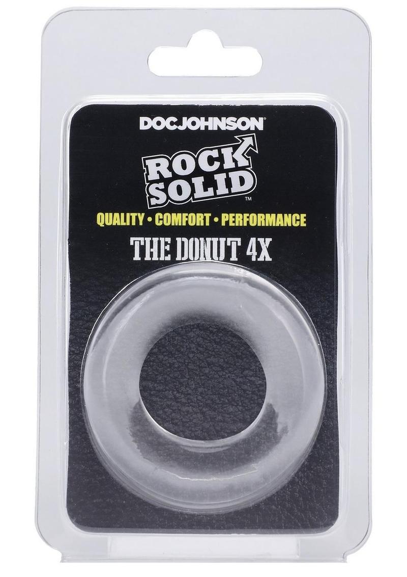 Rock Solid The Donut 4X Cock Ring - Clear