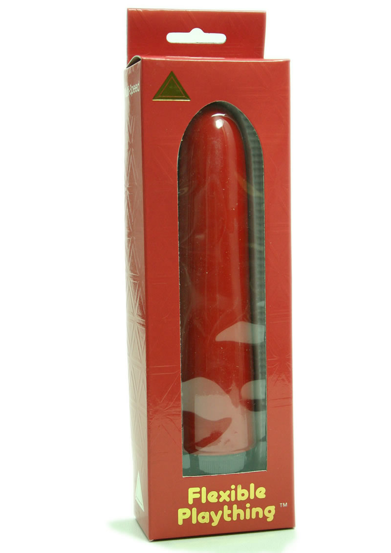 Flexible Plaything Vibrator 7in - Red