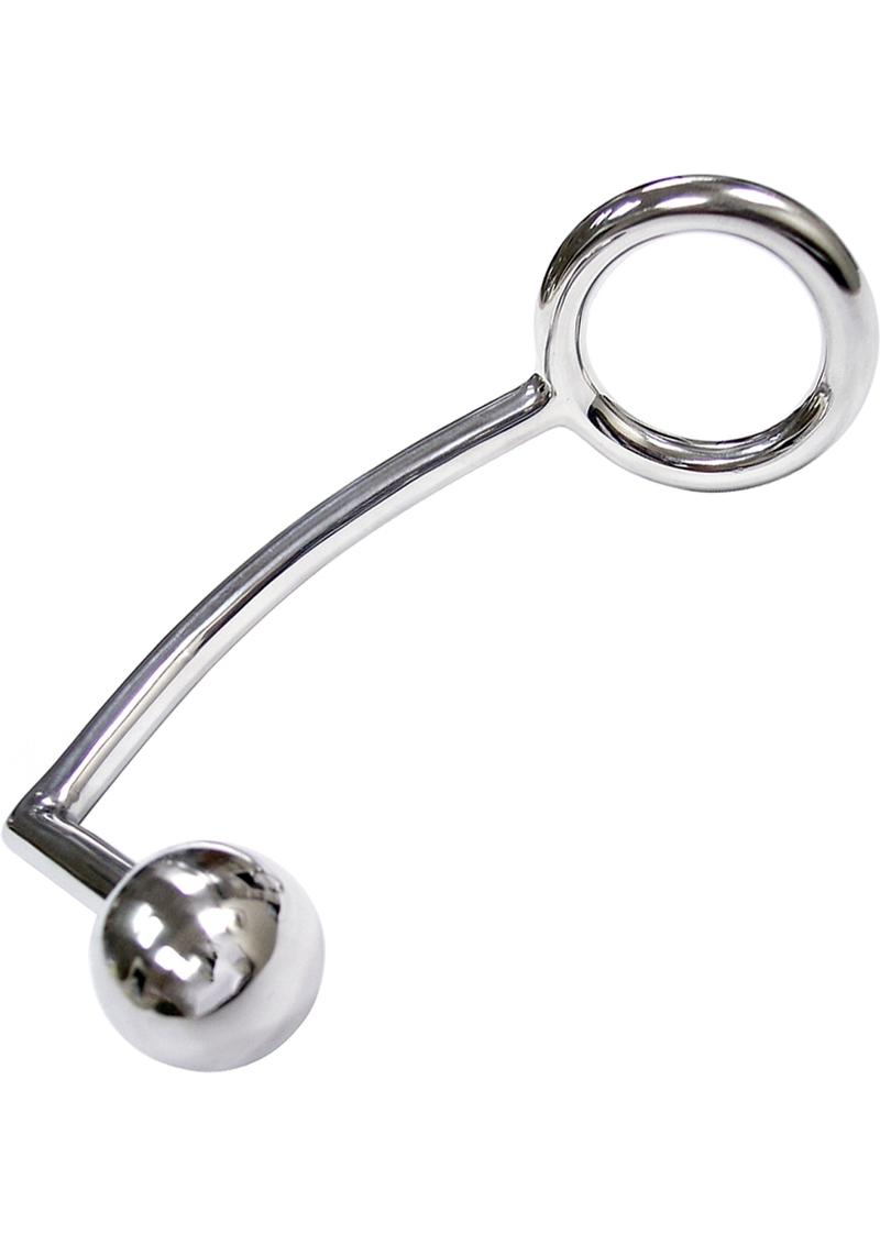 Rouge Stainless Steel Cock Ring with Anal Probe
