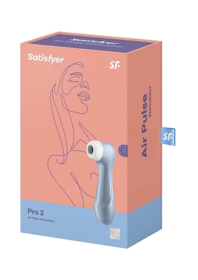 Satisfyer Pro 2 Rechargeable Silicone Clitoral Stimulator 6.5in - Blue