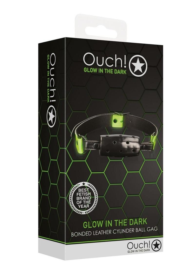 Ouch! Cylinder Gag Glow in the Dark - Green