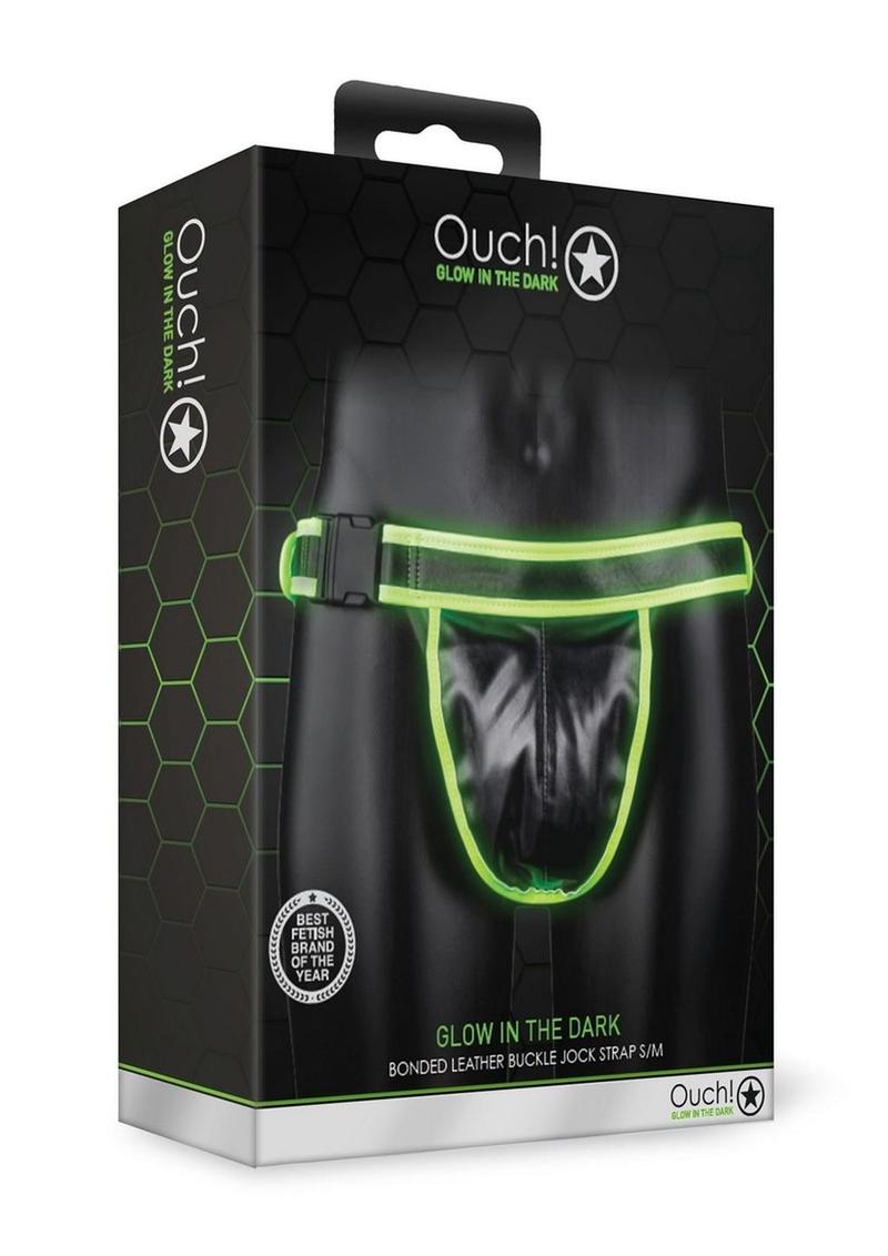 Ouch! Buckle Jock Strap Glow in the Dark - Small/Medium - Green