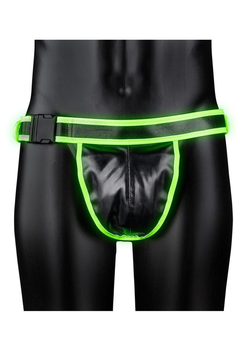 Ouch! Buckle Jock Strap Glow in the Dark - Small/Medium - Green