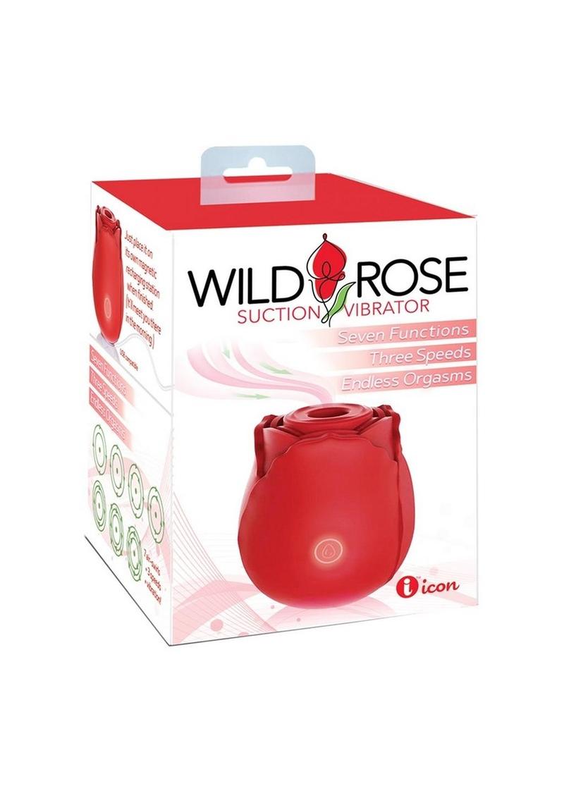 Wild Rose Classic Rechargeable Silicone Clitoral Stimulator - Red