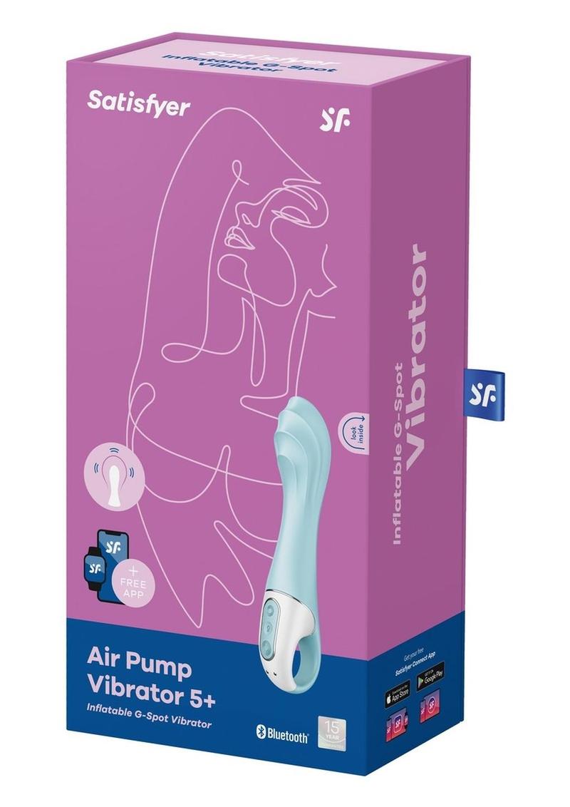 Satisfyer Air Pump Vibrator 5+ Connect App - Blue