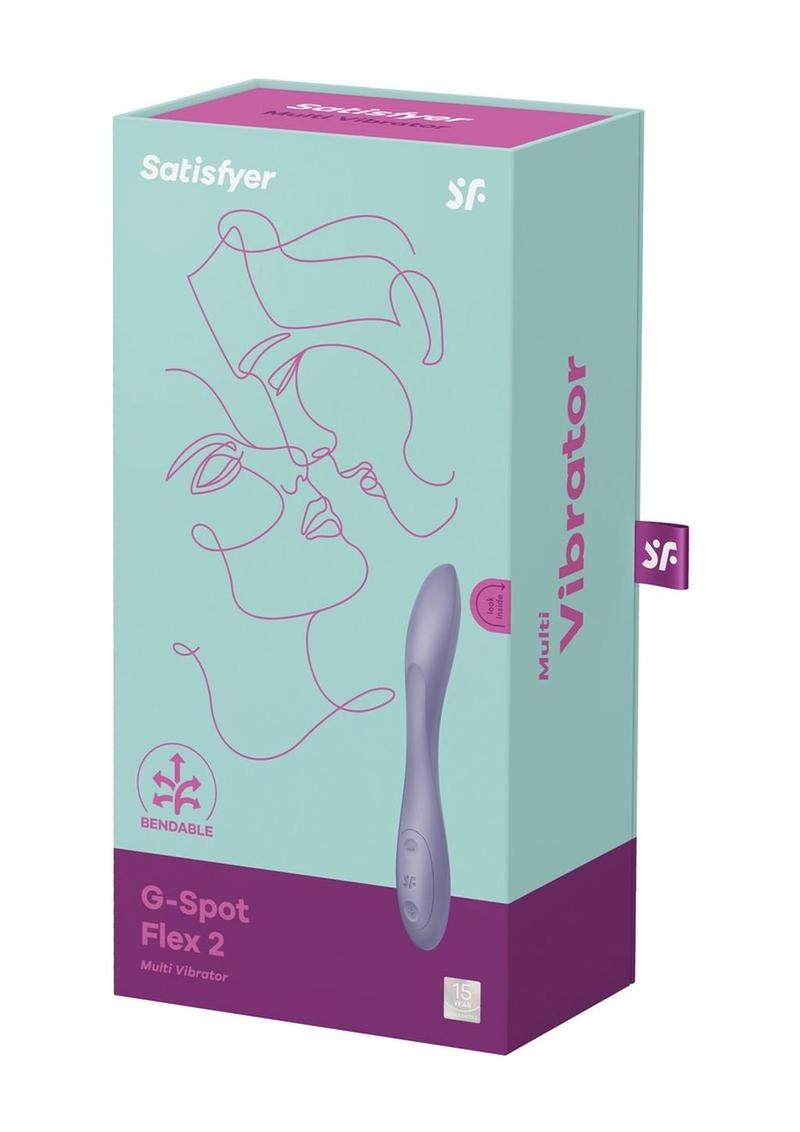Satisfyer G-Spot Flex 2 Rechargeable Silicone Vibrator - Dark Violet