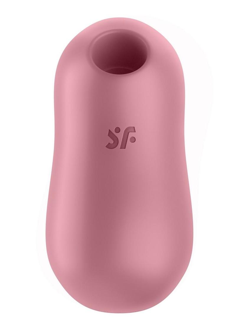 Satisfyer Cotton Candy Rechargeable Silicone Clitoral Stimulator - Light Red