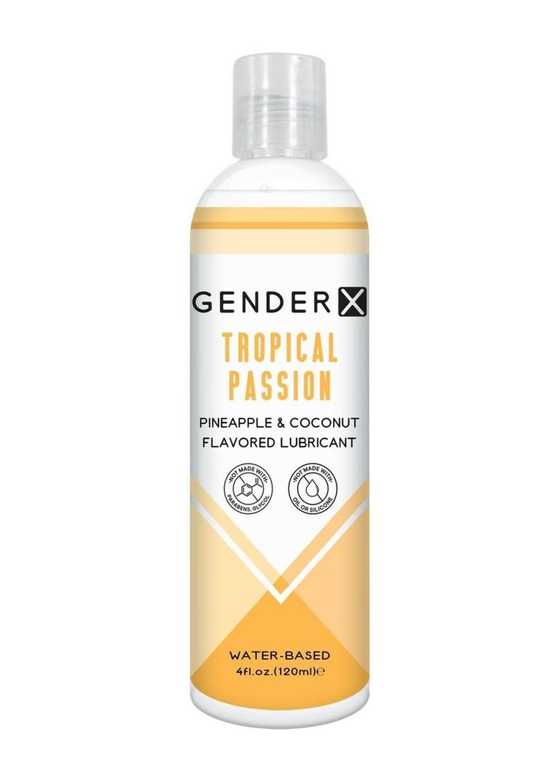 Gender X Tropical Passion Water Based Flavored Lubricant 4oz.