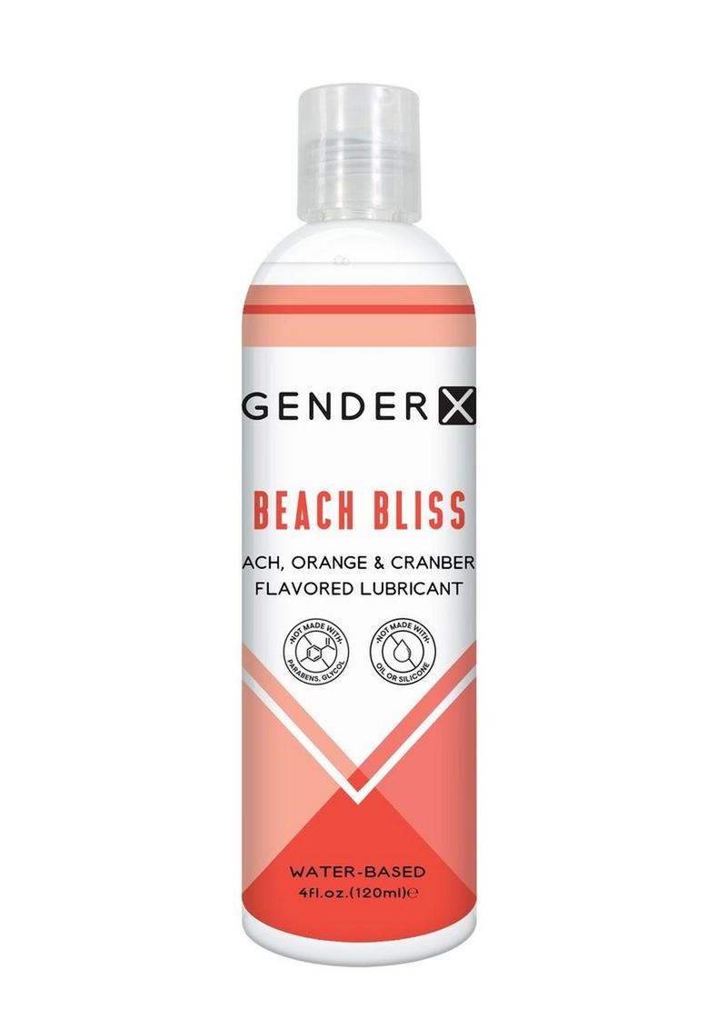 Gender X Beach Bliss Water Based Flavored Lubricant 4oz. - Peach