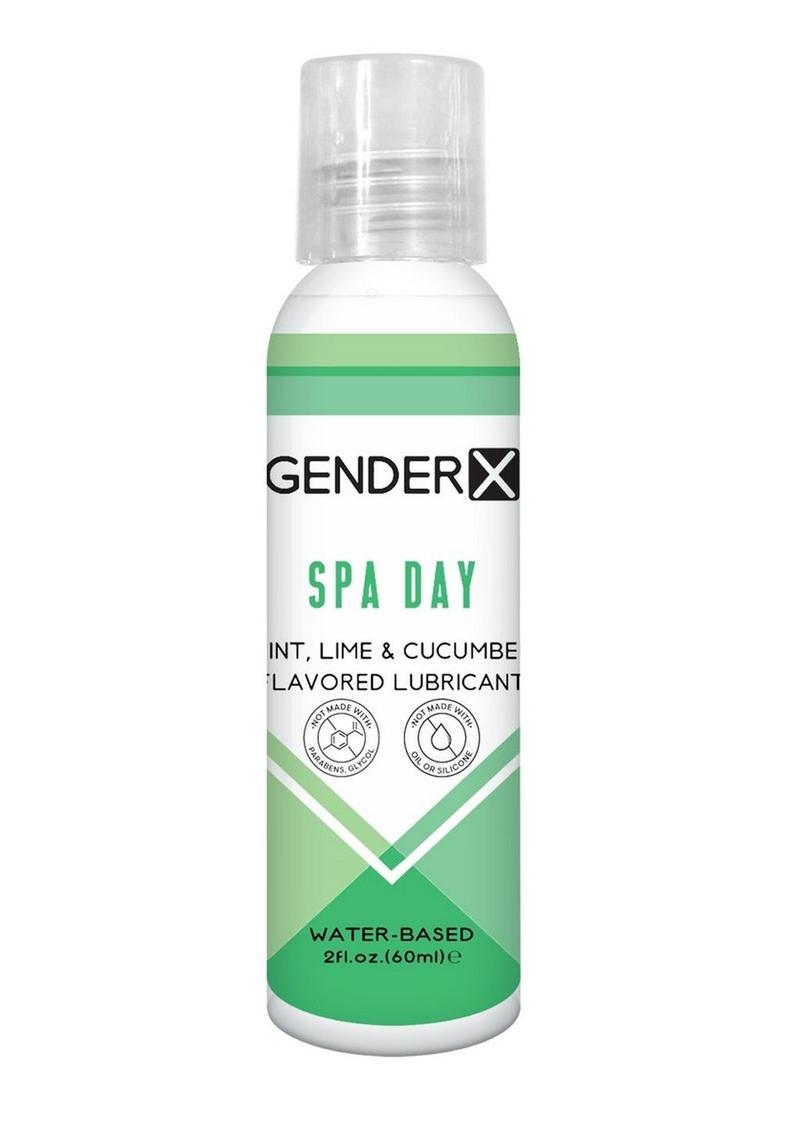 Gender x Spa Day Water Based Flavored Lubricant 2oz - Mint