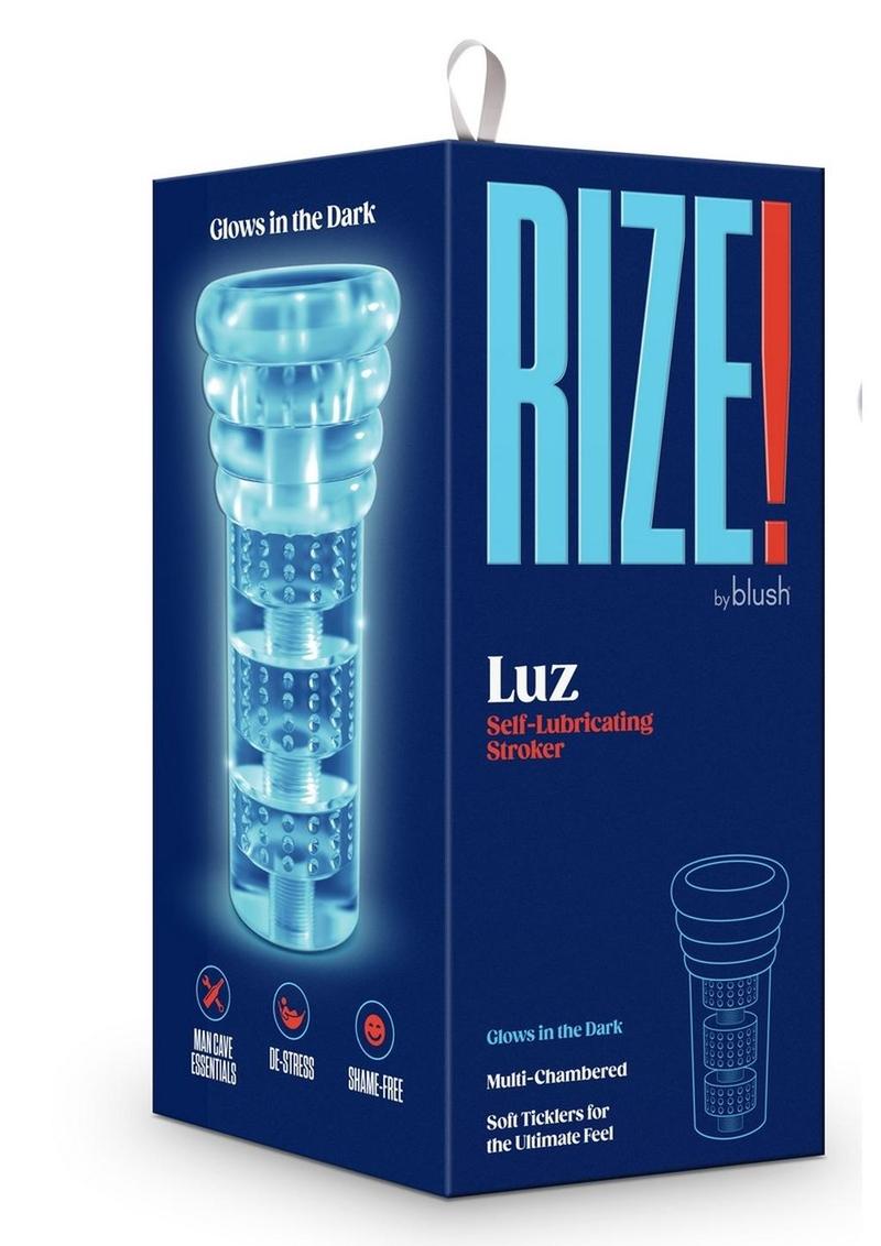Rize Luz Self Lubricating Stroker Dual End Masturbator - Clear