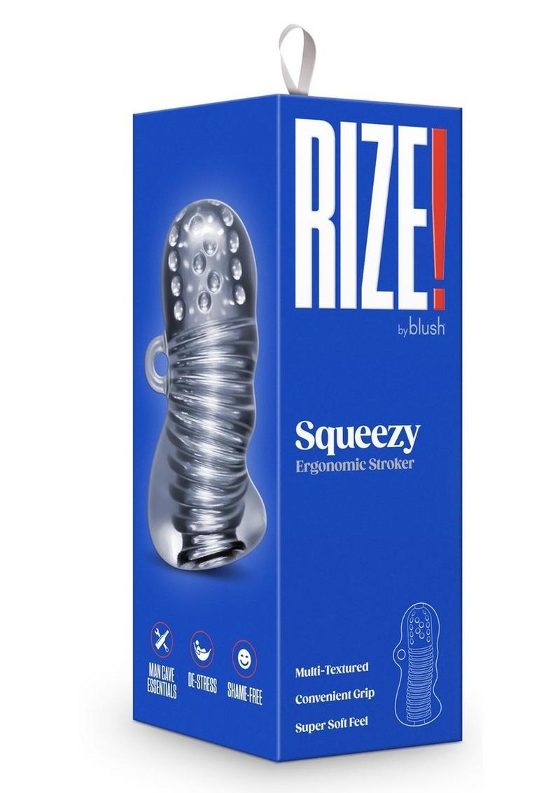 Rize Squeezy Dual End Masturbator - Clear