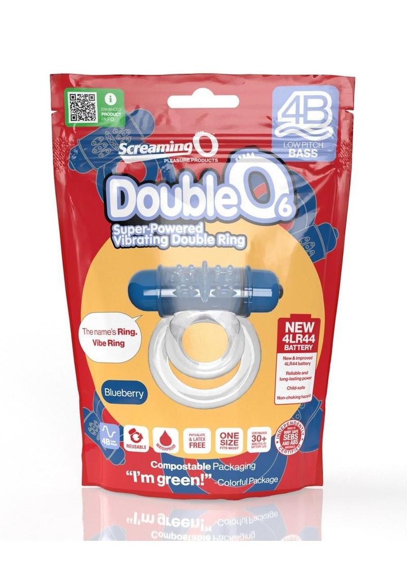 Screaming O 4B DoubleO 6 Couples Ring - Blueberry