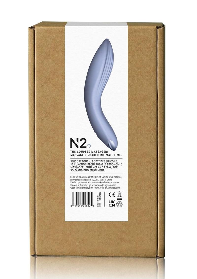 Niya 2 Rechargeable Silicone Couples Massager with Remote Control - Blue