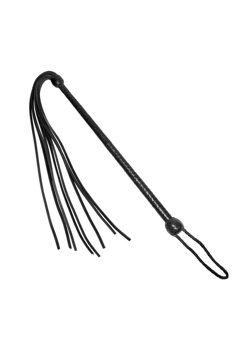 Prowler Red Long Handle Whip - Black