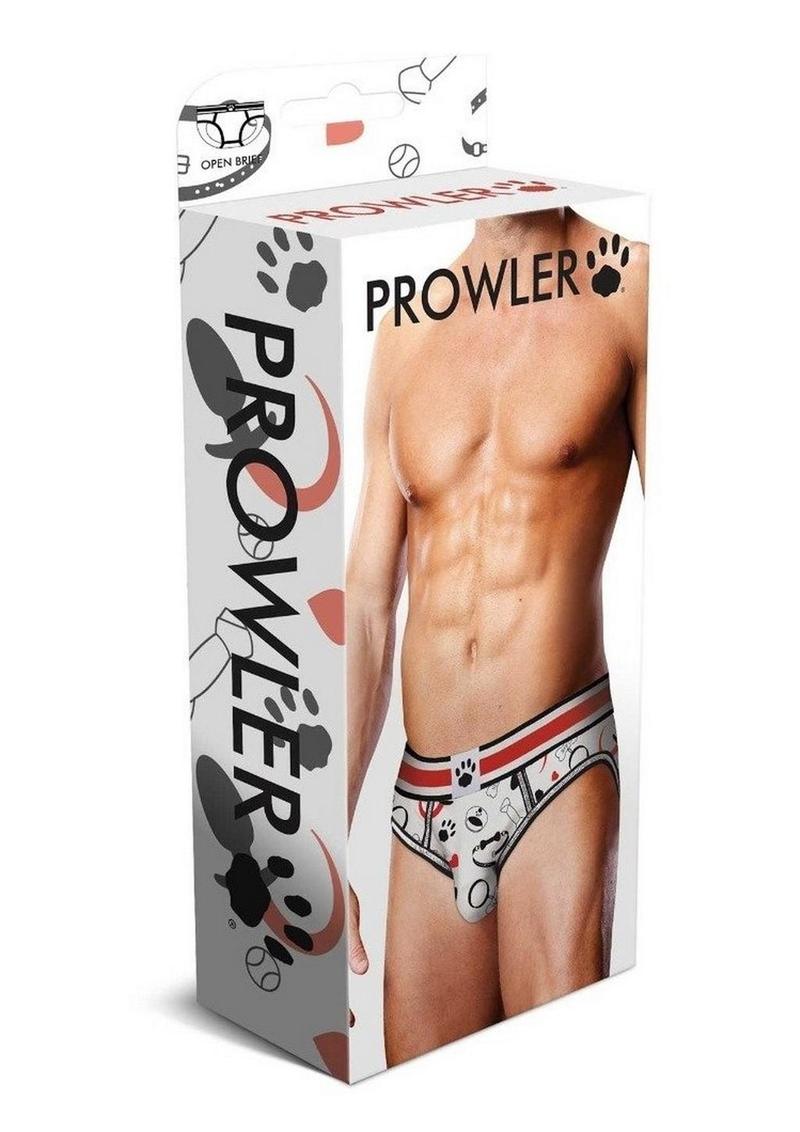 Prowler Spring/Summer 2023 Puppie Print Open Brief - Medium - White/Black