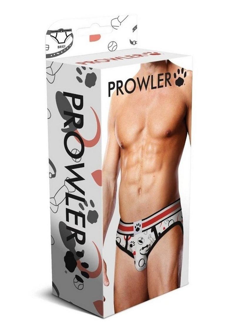 Prowler Spring/Summer 2023 Puppie Print Brief - XLarge - White/Black