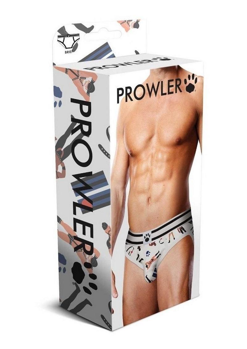Prowler Spring/Summer 2023 Leather Pride Brief - Small - White/Black