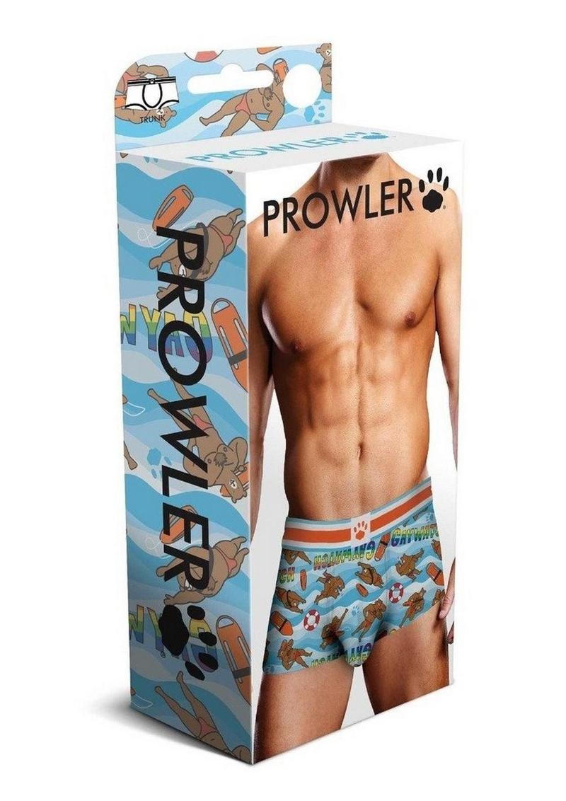 Prowler Spring/Summer 2023 Gaywatch Bears Trunk - Small - Blue/Orange