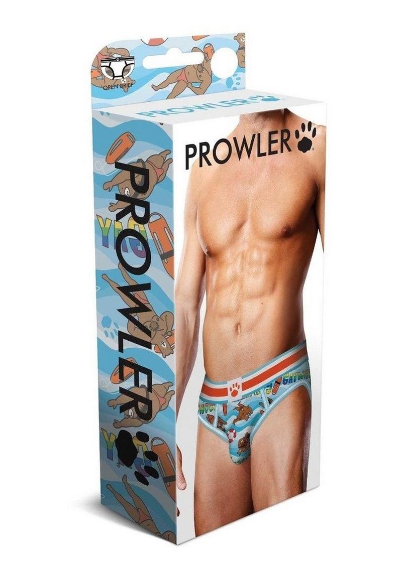 Prowler Spring/Summer 2023 Gaywatch Bears Open Brief - XXLarge - Blue/Orange