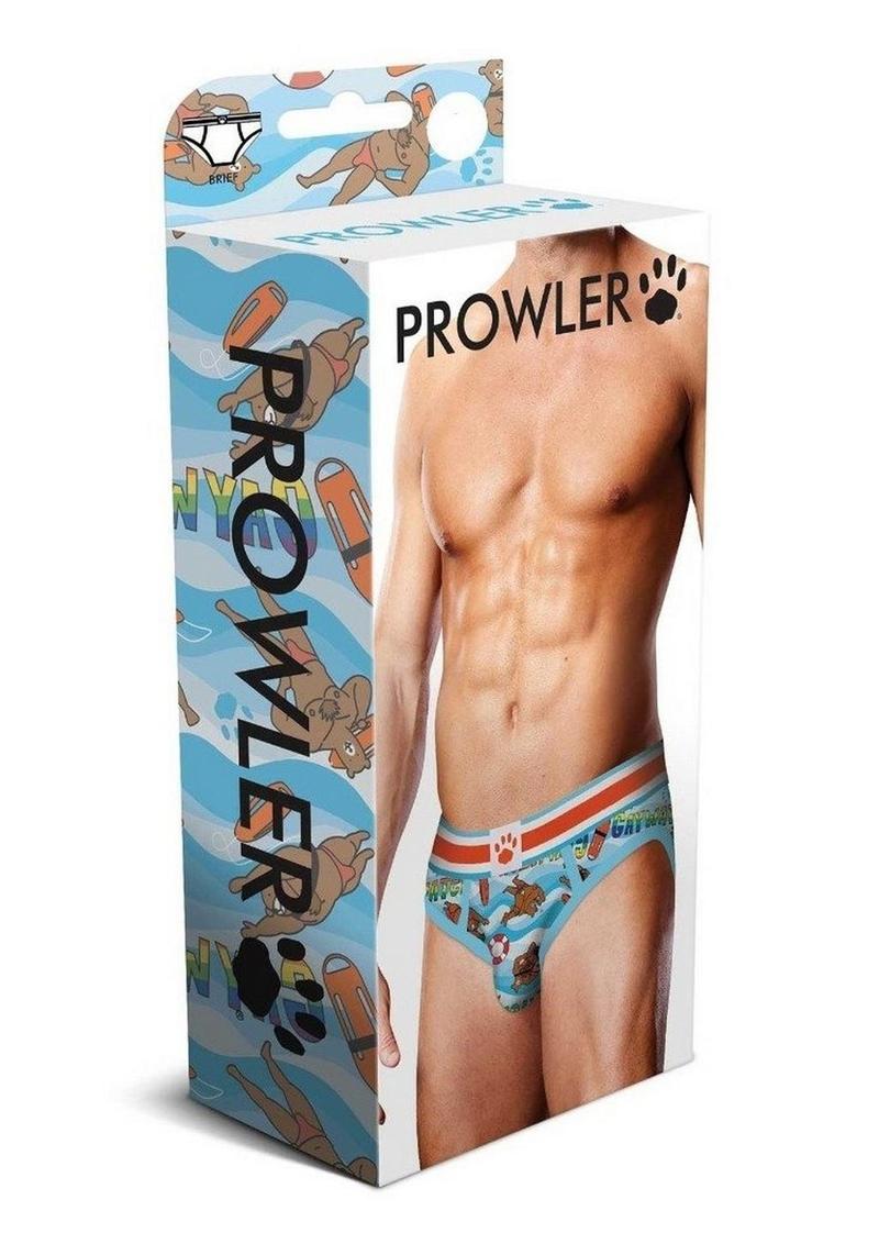 Prowler Spring/Summer 2023 Gaywatch Bears Brief - XLarge - Blue/Orange
