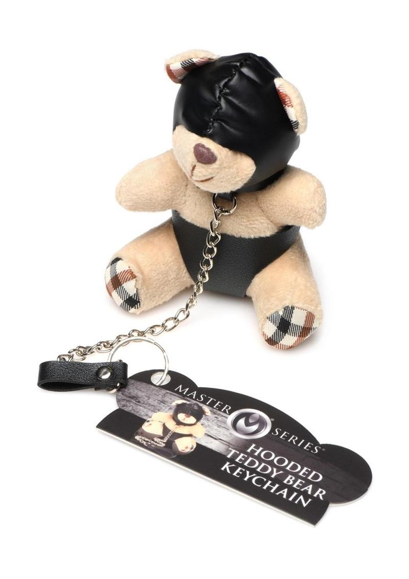 Master Series Hooded Teddy Bear Keychain - Tan
