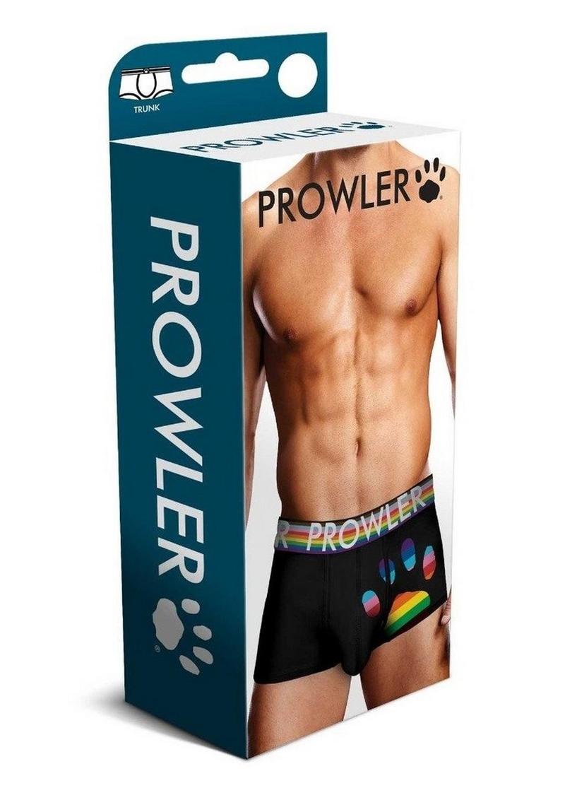 Prowler Black Oversized Paw Trunk - Small - Black/Rainbow