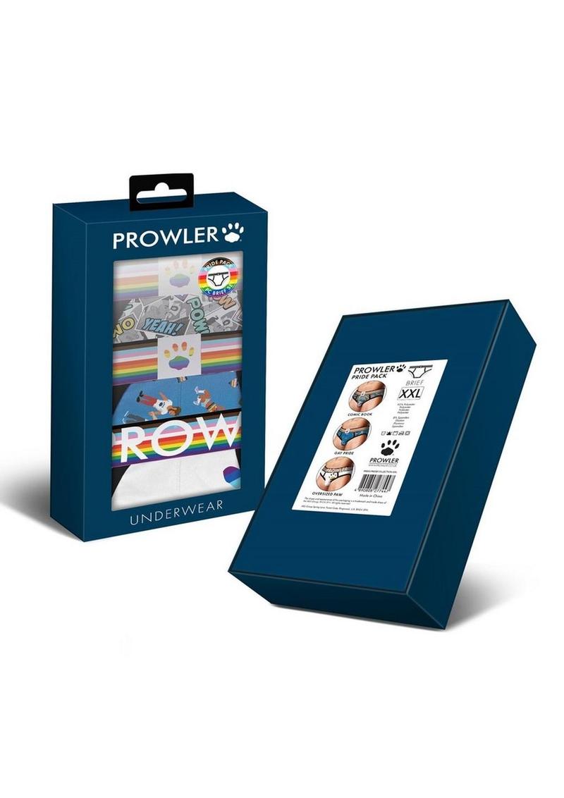 Prowler Pride Brief Collection (3 Pack) - XXLarge - Multi-Colored