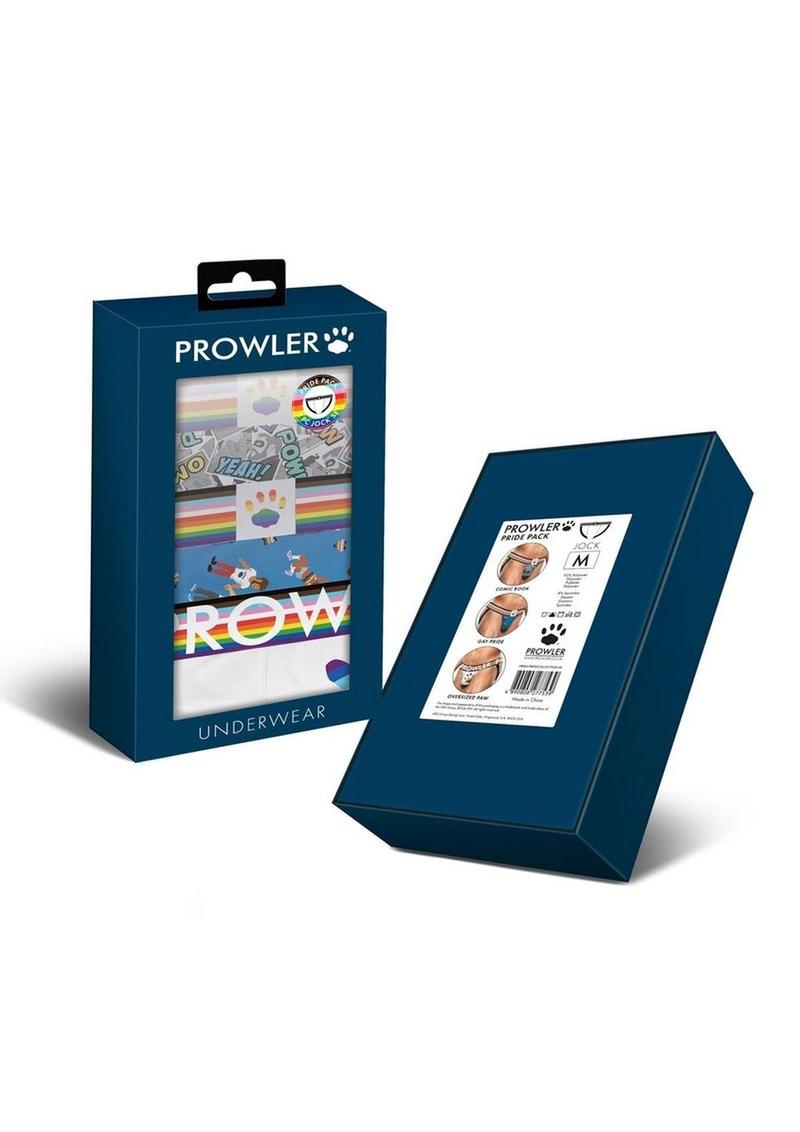 Prowler Pride Jock Strap Collection (3 Pack) - Medium - Multi-Colored