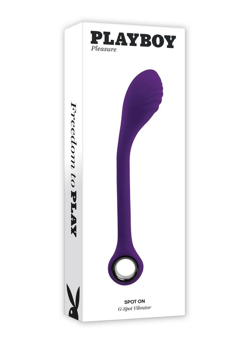 Playboy Spot On Rechareable Silicone G-Spot Vibrator - Purple