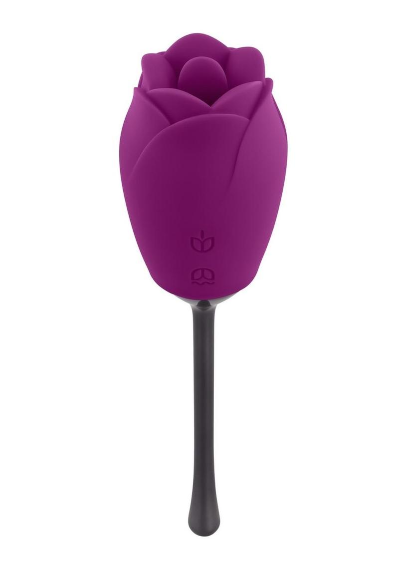 Playboy Petal Rechargeable Silicone Clitoral Stimulator - Purple