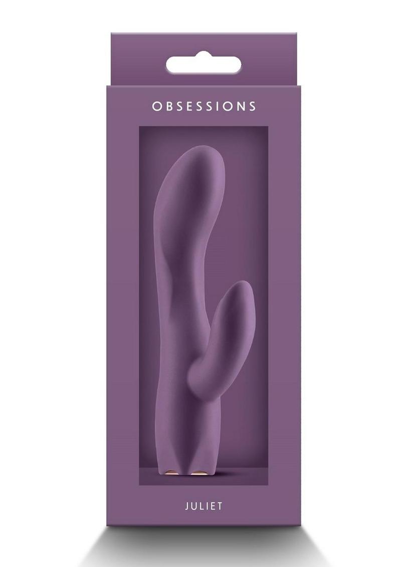 Obsessions Juliet Rechargeable Silicone Rabbit Vibrator - Purple