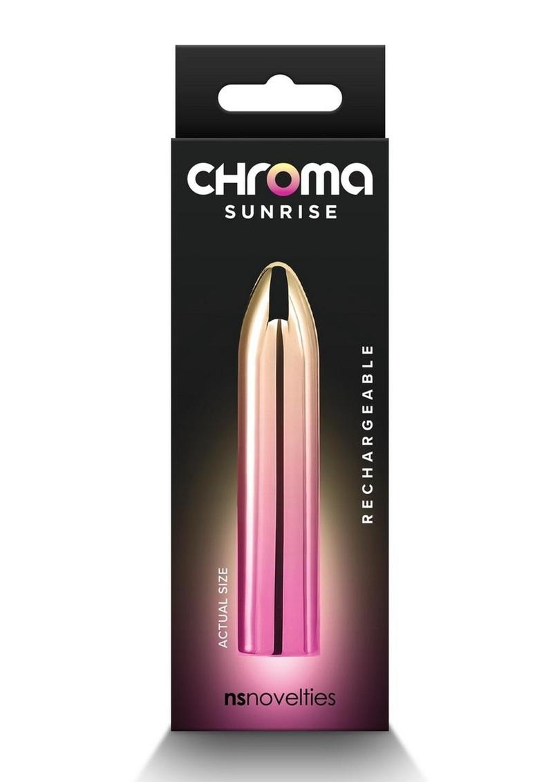 Chroma Sunrise Rechargeable Vibrator - Medium - Multicolor