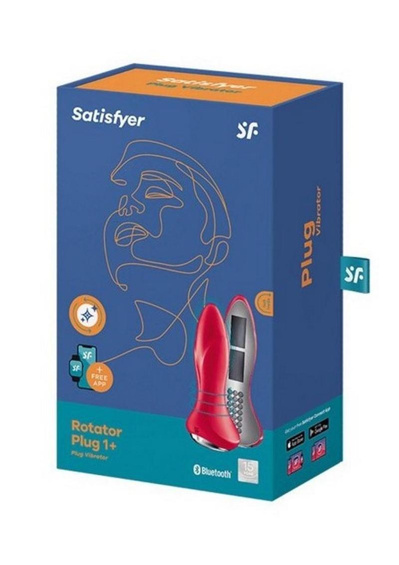 Satisfyer Rotator Plug 1+ Silicone Vibrating Anal Stimulator - Red