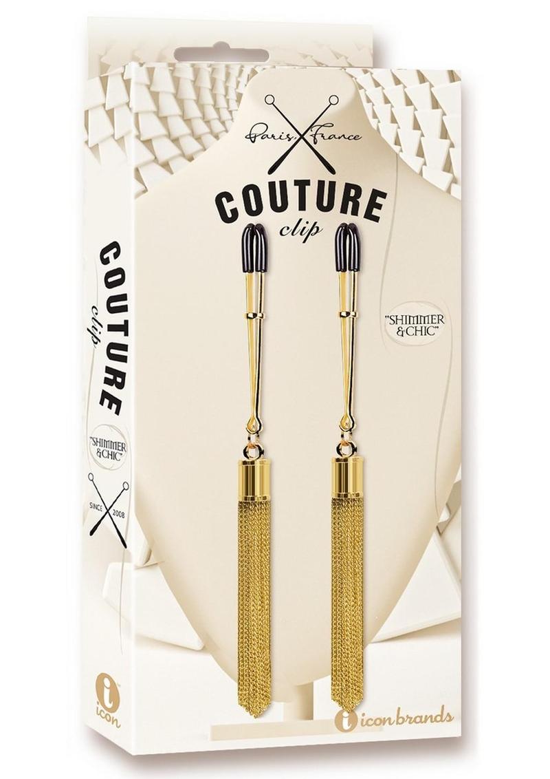 Couture Clip`s Shimmer and Chic Nipple Clamps - Gold