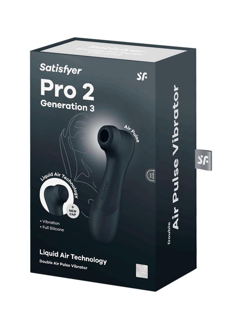 Satisfyer Pro 2 Generation 3 Silicone Clitoral Stimulator - Dark Grey