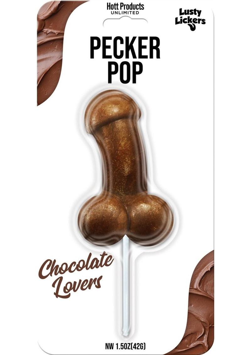 Lusty Lickers Pecker Pop Chocolate Lovers Lollipop