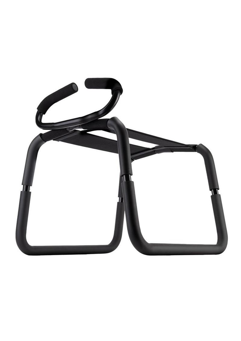 WhipSmart Deluxe Sex Stool with Handles - Black