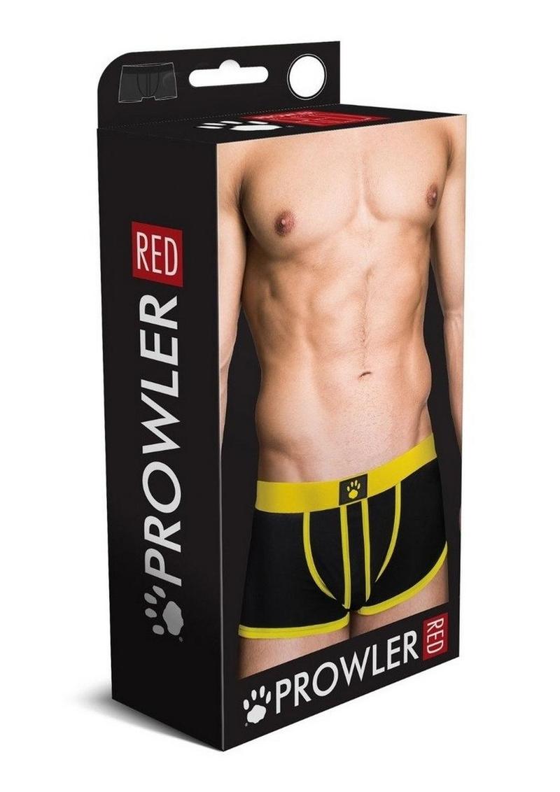 Prowler Red Ass-Less Trunk - Medium - Yellow/Black