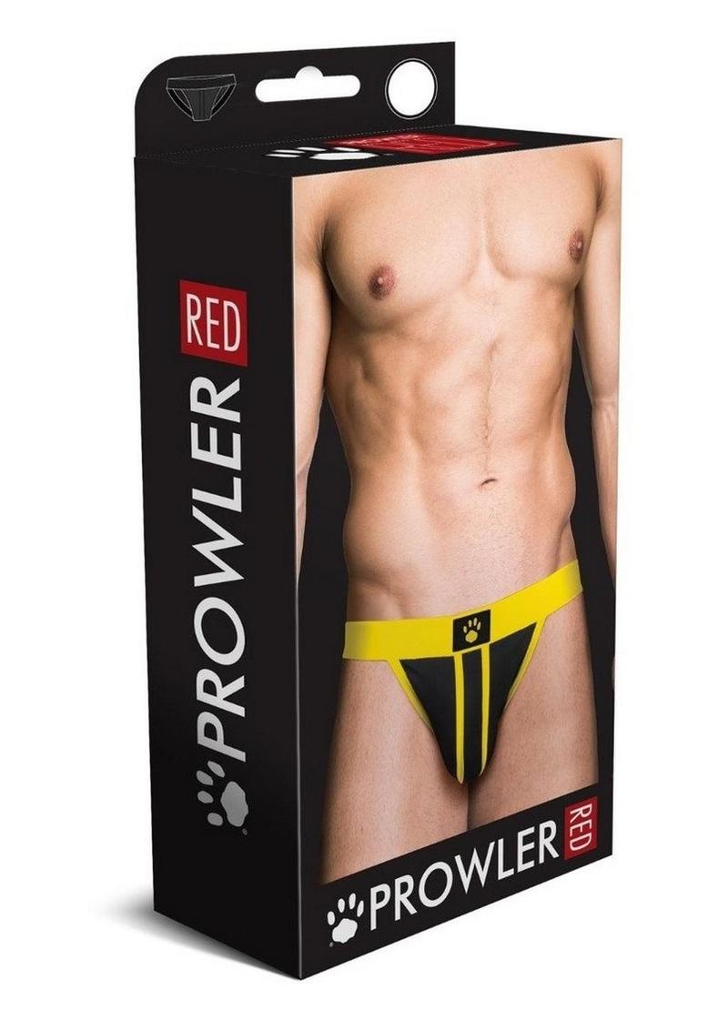 Prowler Red Ass-Less Jock - Small - Yellow/Black