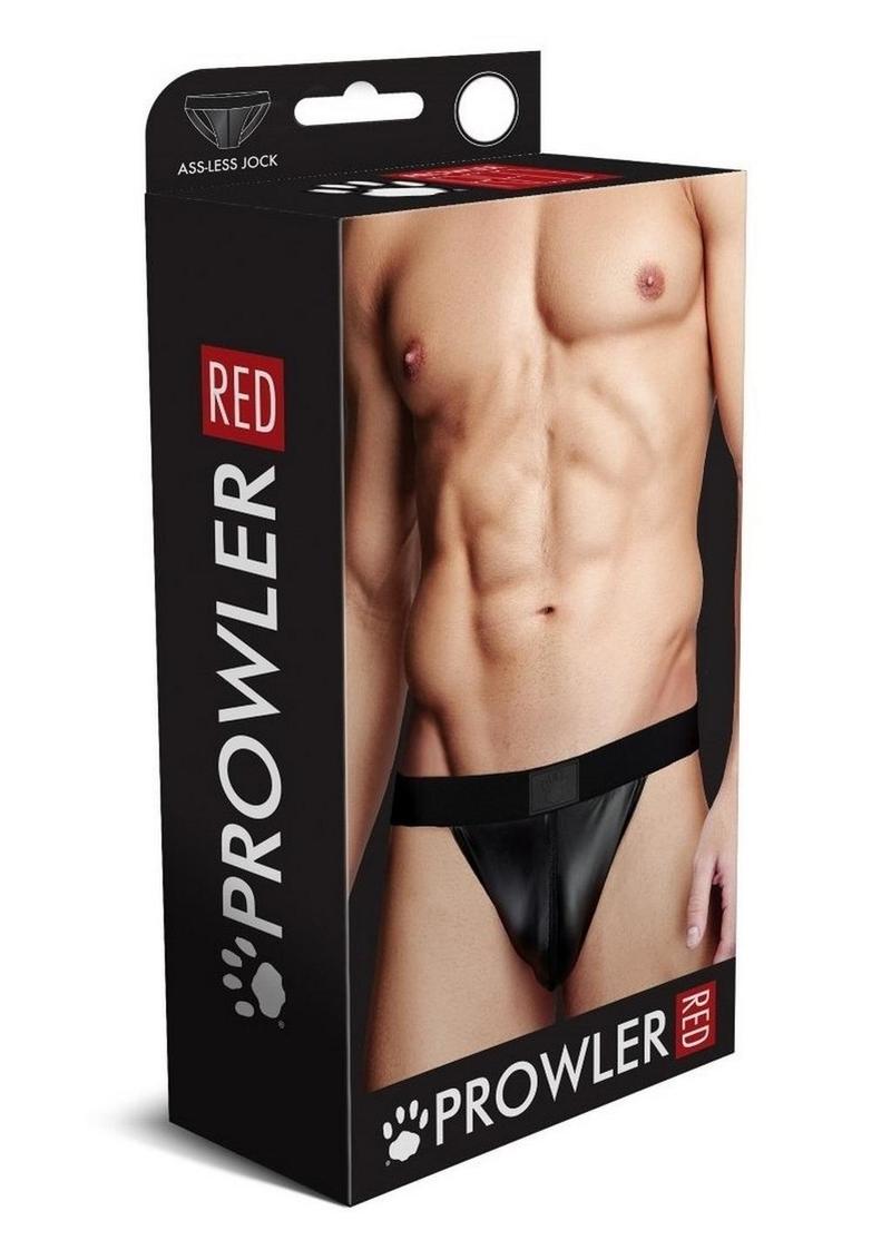 Prowler Red Wetlook Ass-Less Jock - XLarge - Black