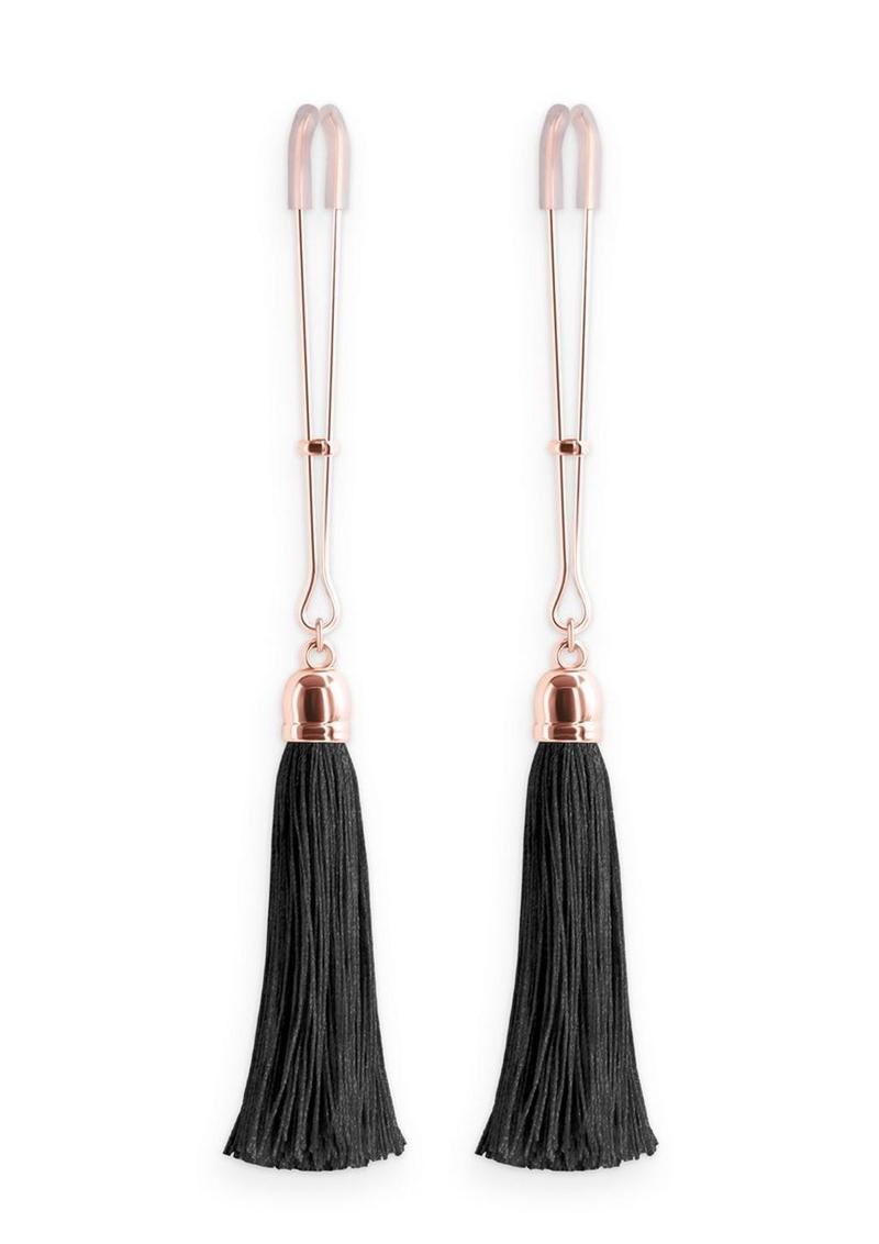 Bound Nipple Clamps T1 - Rose Gold/Black