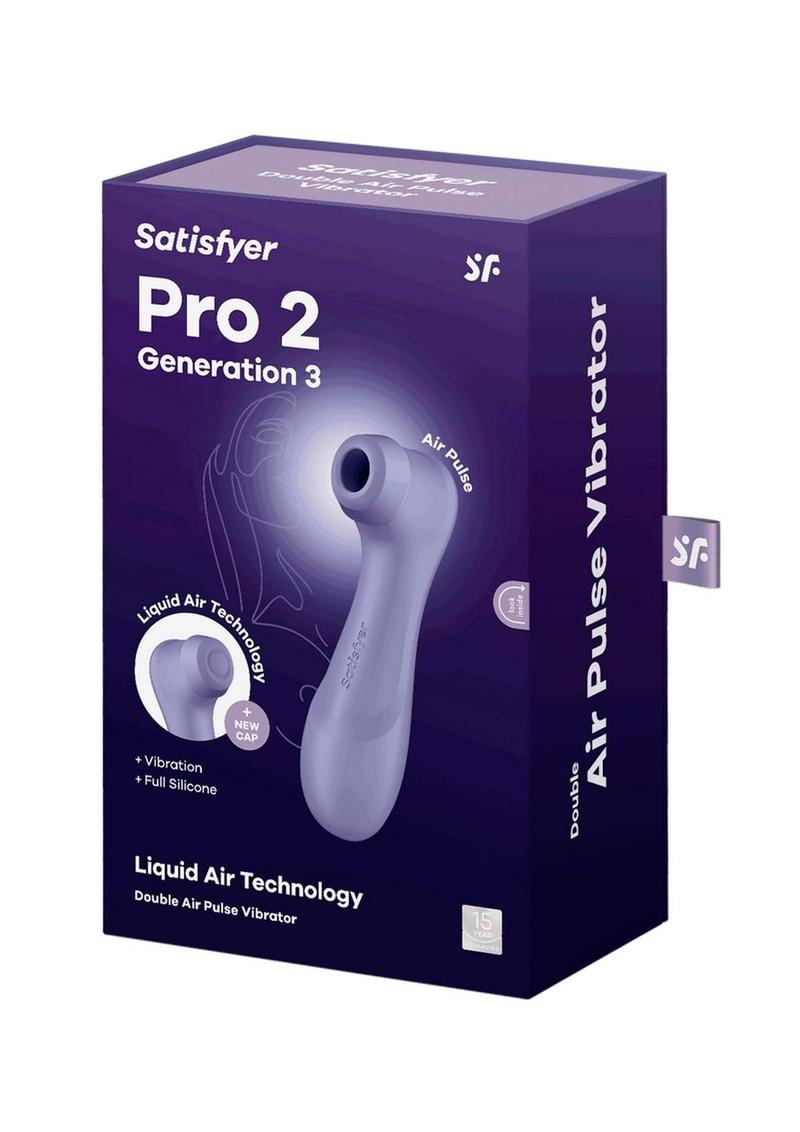 Satisfyer Pro 2 Generation 3 Silicone Clitoral Stimulator - Lilac