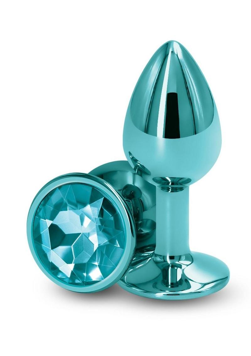 Rear Assets Aluminum Anal Plug - Small - Teal