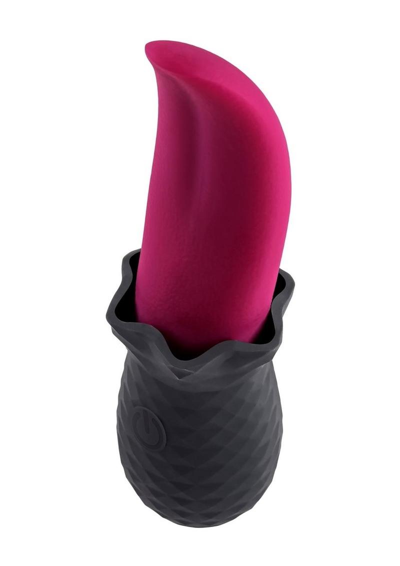 Selopas Tongue Teaser Rechargeable Silicone Clitoral Stimulator - Black