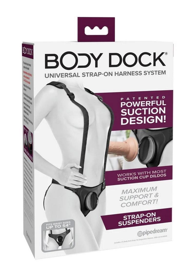 Body Dock Strap-On Suspenders - Black