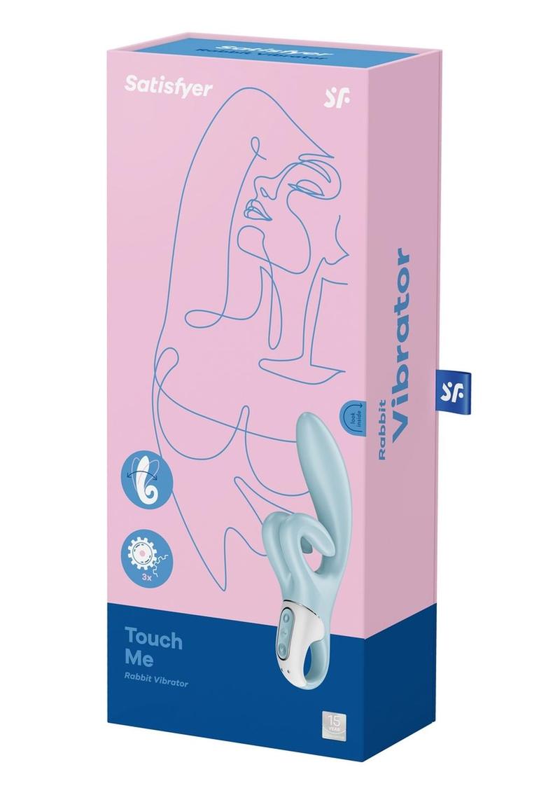 Satisfyer Touch Me Rechargeable Silicone Rabbit Vibrator - Blue