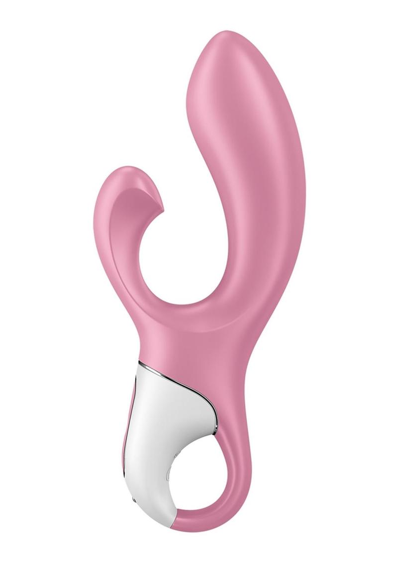 Satisfyer Air Pump Bunny 2 Rechargeable Silicone Vibrator - Pink