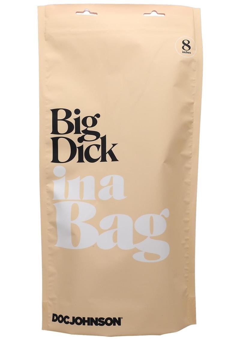 In a Bag Big Dick Dildo with Balls 8in - Clear